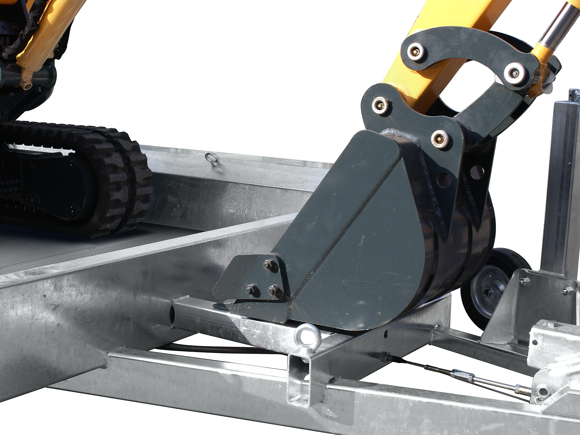 Anhaenger_Baumaschinentransporter_gebremst_Hulco_TERRAX_Stuetze-an-Deichsel